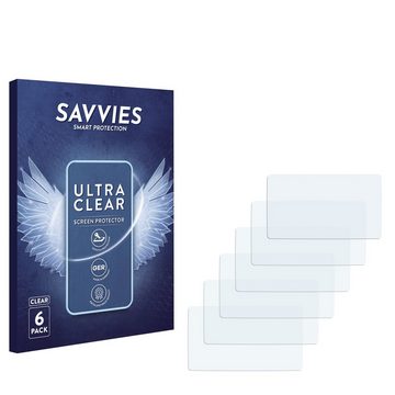 Savvies Schutzfolie für SoyMomo Tablet Lite 2.0, Displayschutzfolie, 6 Stück, Folie klar
