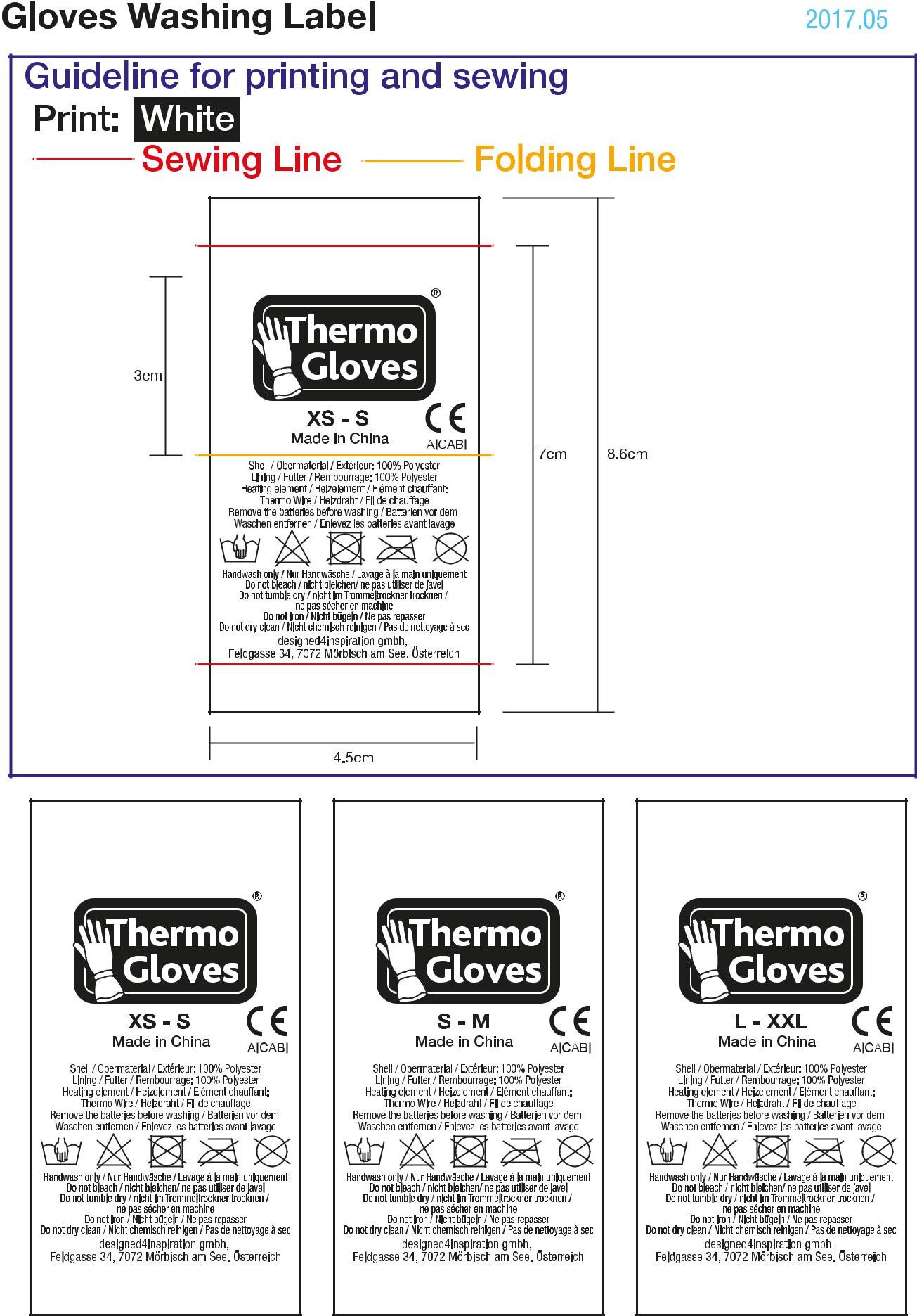 Thermo Unterziehhandschuhe Thermo Gloves - beheizte Handschuhe
