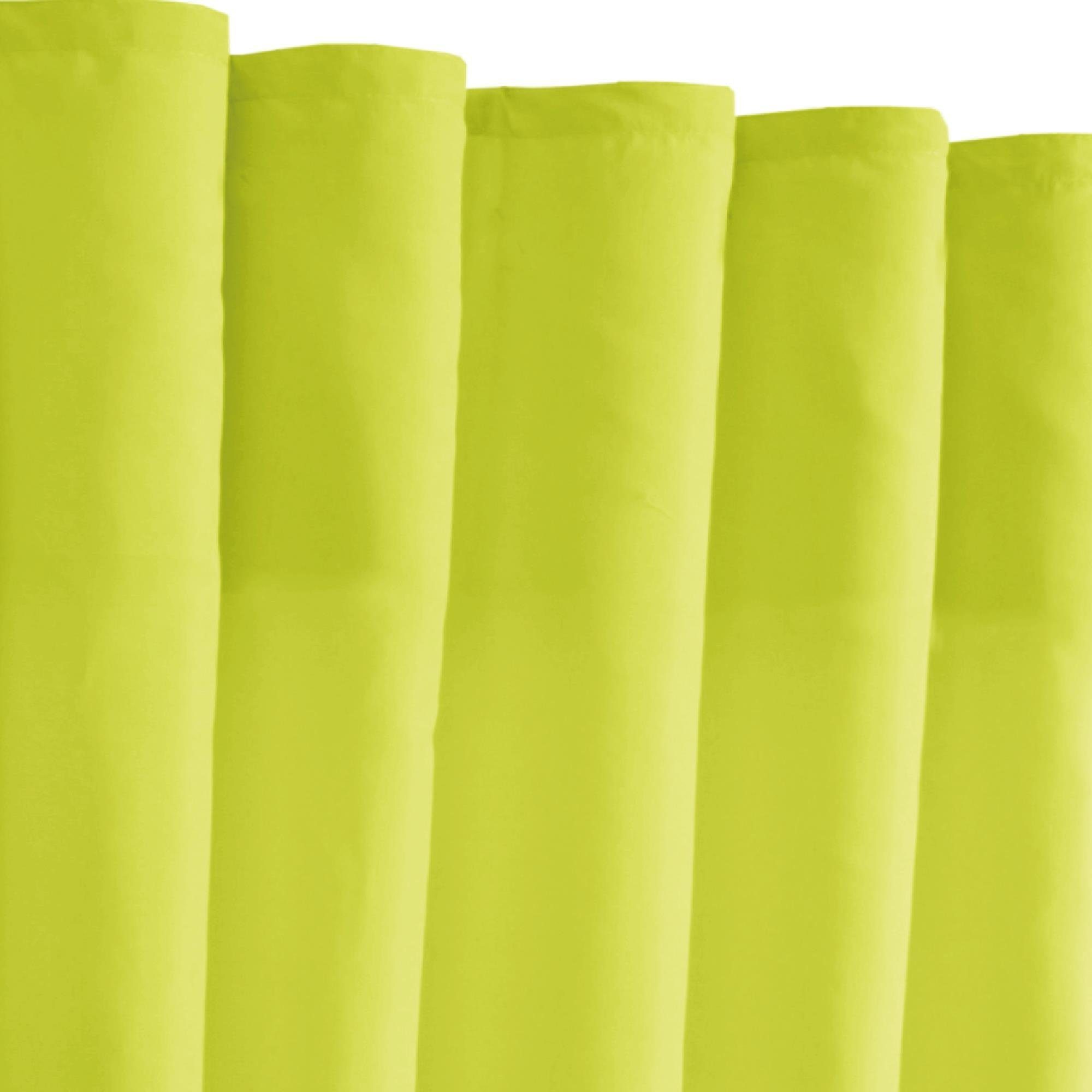 Kräuselband, und versch. blickdicht, in Microfaser, Größen Grün Bestlivings, Blickdichte verfügbar mit Fertiggardine Vorhang, Kräuselband Gardine Farben St), (1