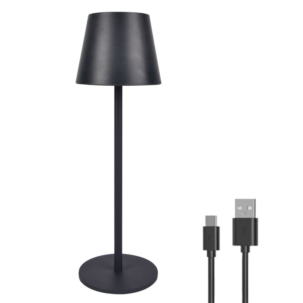 LUXULA LED Tischleuchte LUXULA LED Tischleuchte 3W 3000-6000K CCT Tischlampe Dimmbar Schwarz, LED fest integriert, Farbwechsler