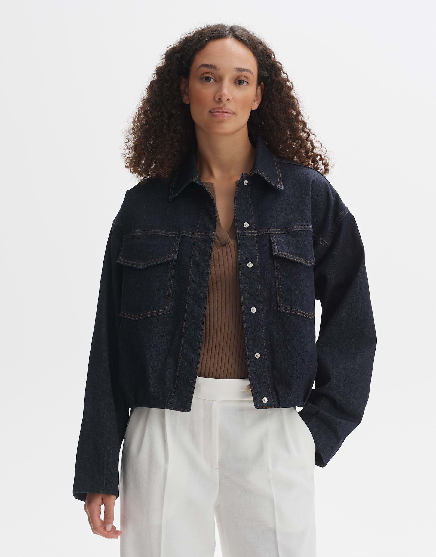Jackenblazer Blouson JOKANA Loose aus Rinsed Denim