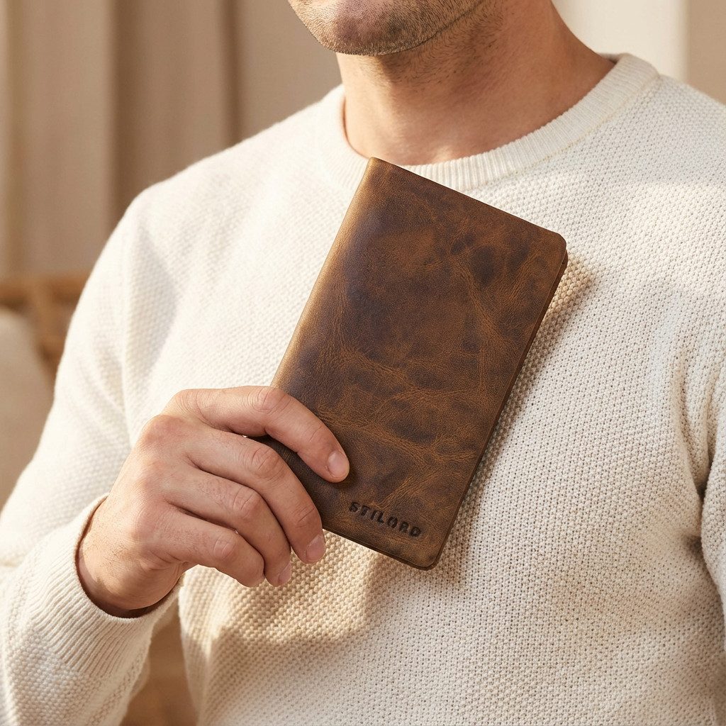 STILORD Geldbörse "Kenan" XL Leder Portemonnaie Herren mit Münzfach & RFID für 11 Karten