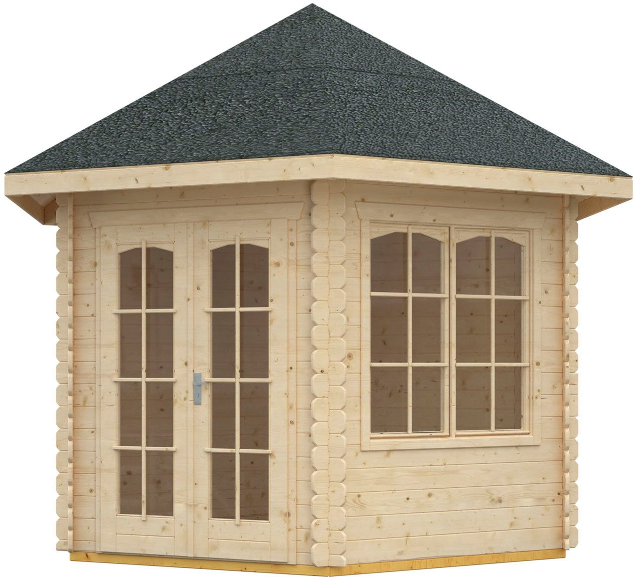 Skanholz Holzpavillon Madeira, 303 x 350 cm
