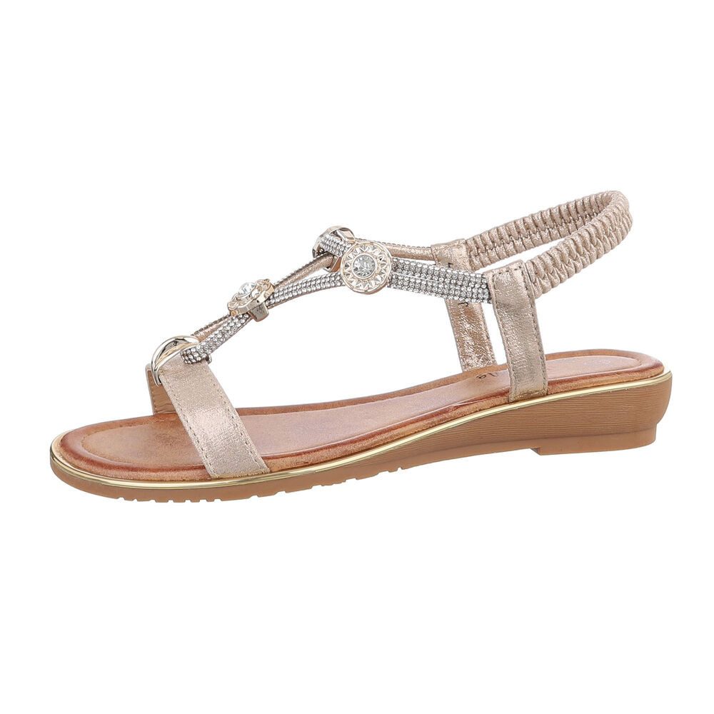 Ital-Design Damen Freizeit Riemchensandalette (86016753) Keilabsatz/Wedge R günstig online kaufen