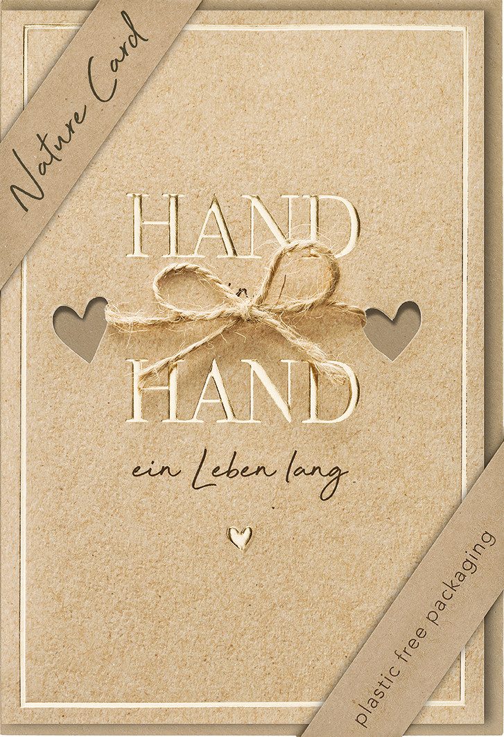 BSB Grußkarten Hochzeit – Nature Cards – unverpackt - Glückwunschkarte im
