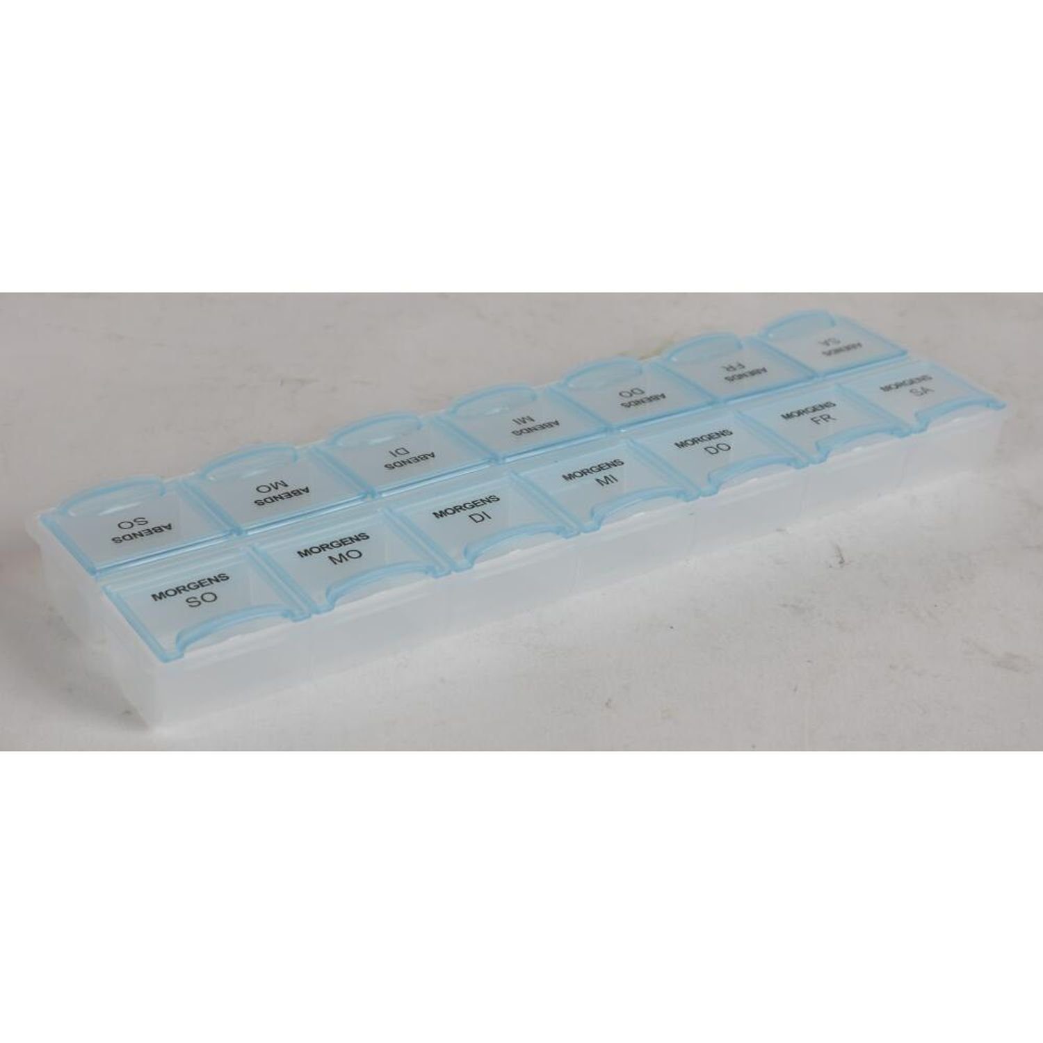 EDCO Pillendose 24xPillendose 7 Tage Tablettenbox 2 Fächer Teiler  Medikamente Dosierer