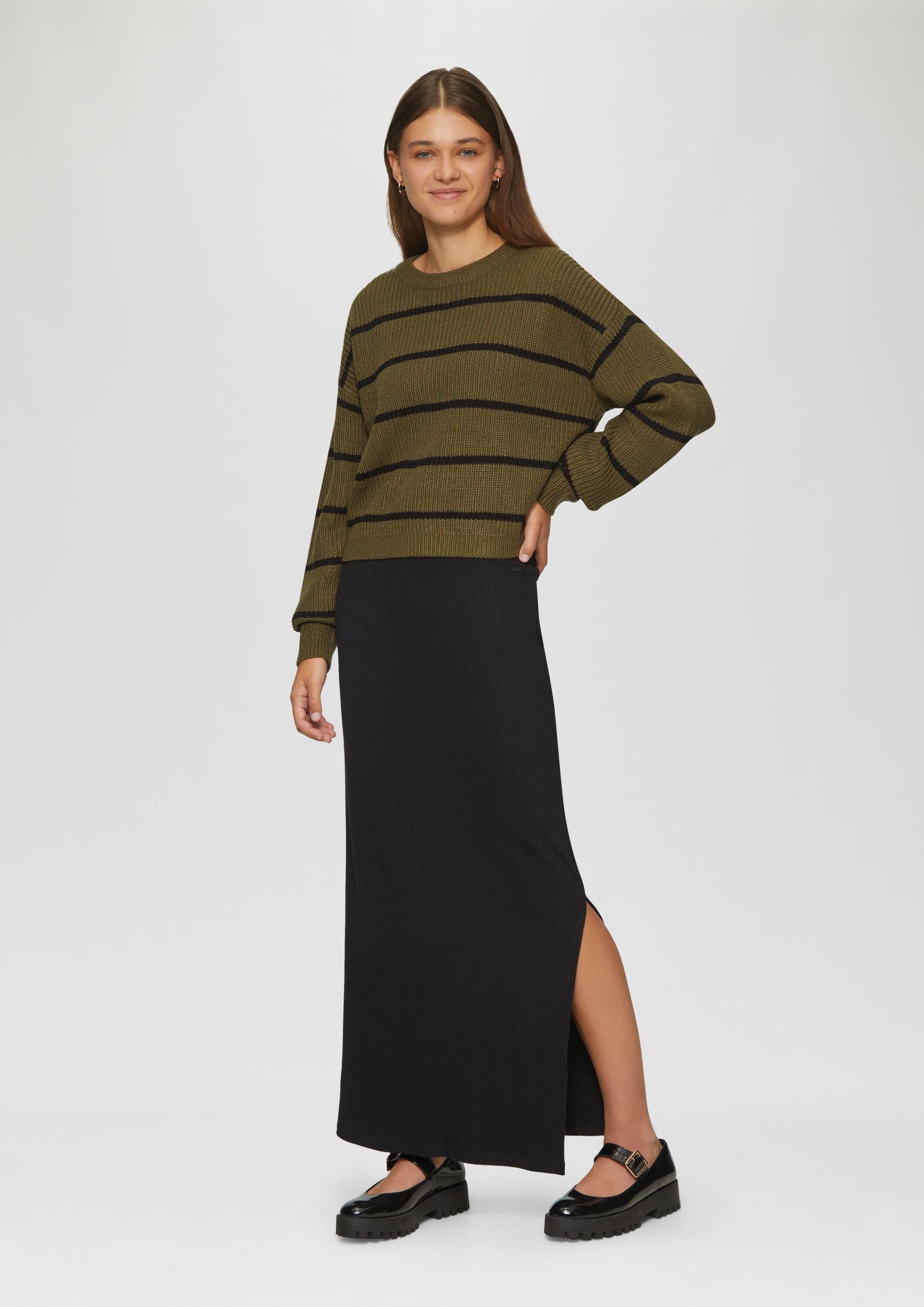 QS Longpullover Strickpullover Strickpullover mit Ringeln