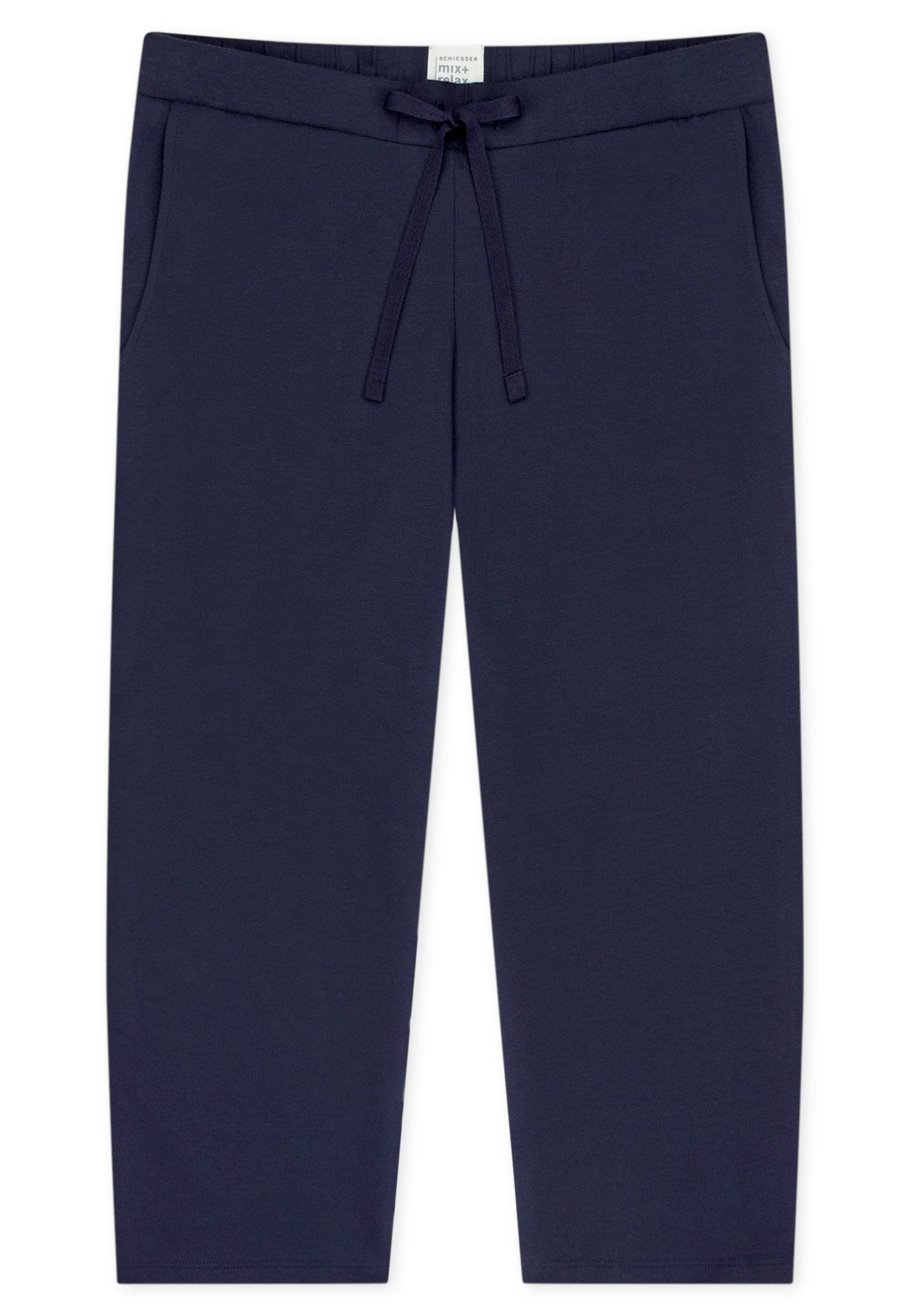 Schiesser 3/4-Hose Mix + Relax Cotton-Mix, Gummizug, Bindeband, seitliche Taschen