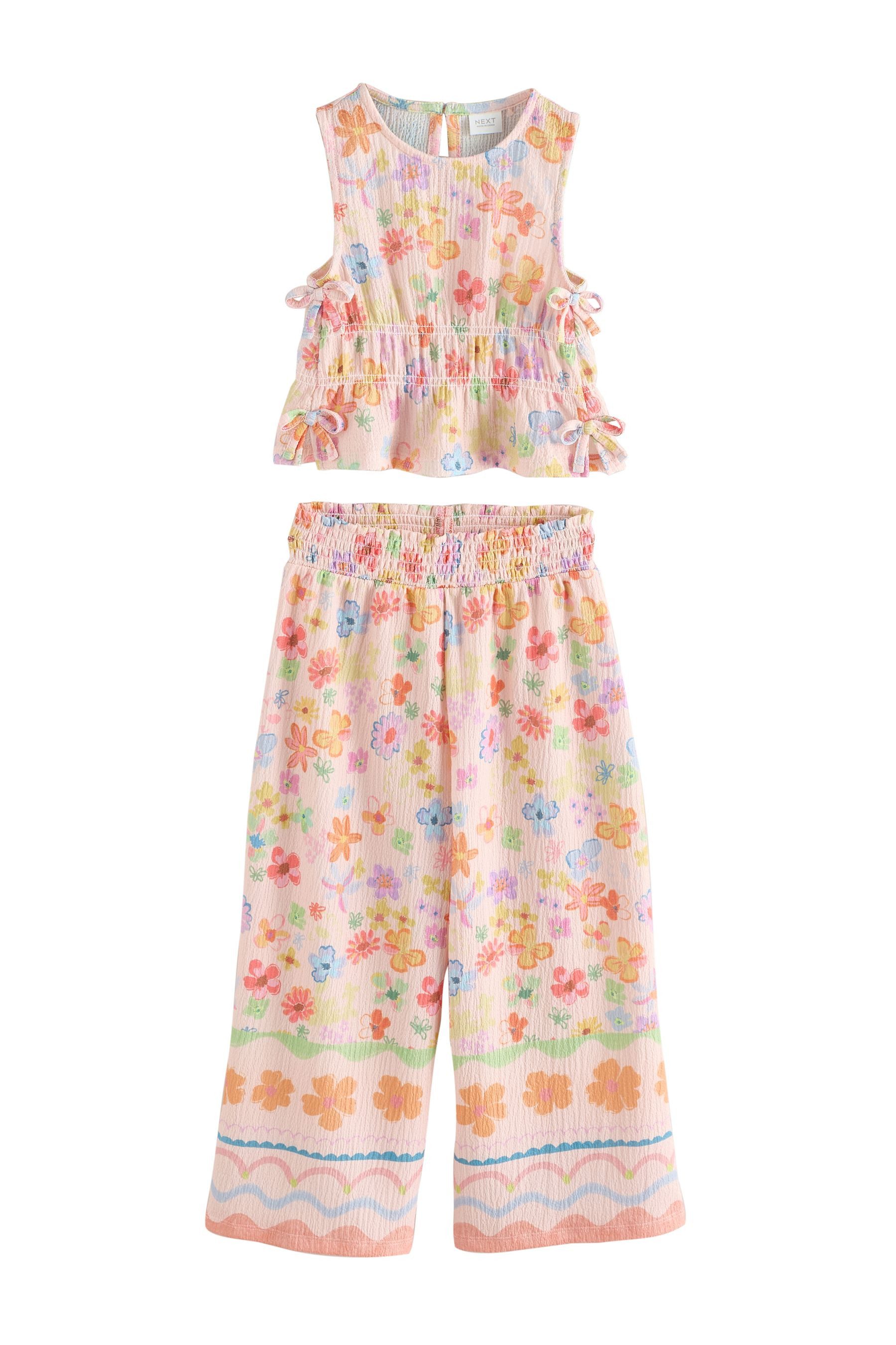 Next Top & Hose Oberteil und Hose mit weitem Bein im Set (2-tlg)