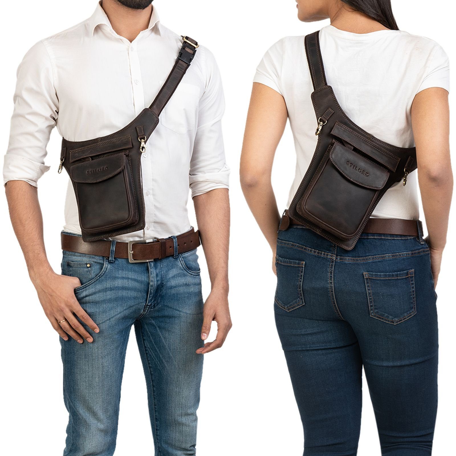 STILORD Bauchtasche STILORD "Frankie" Hüfttasche Leder – Bild 2 von 5