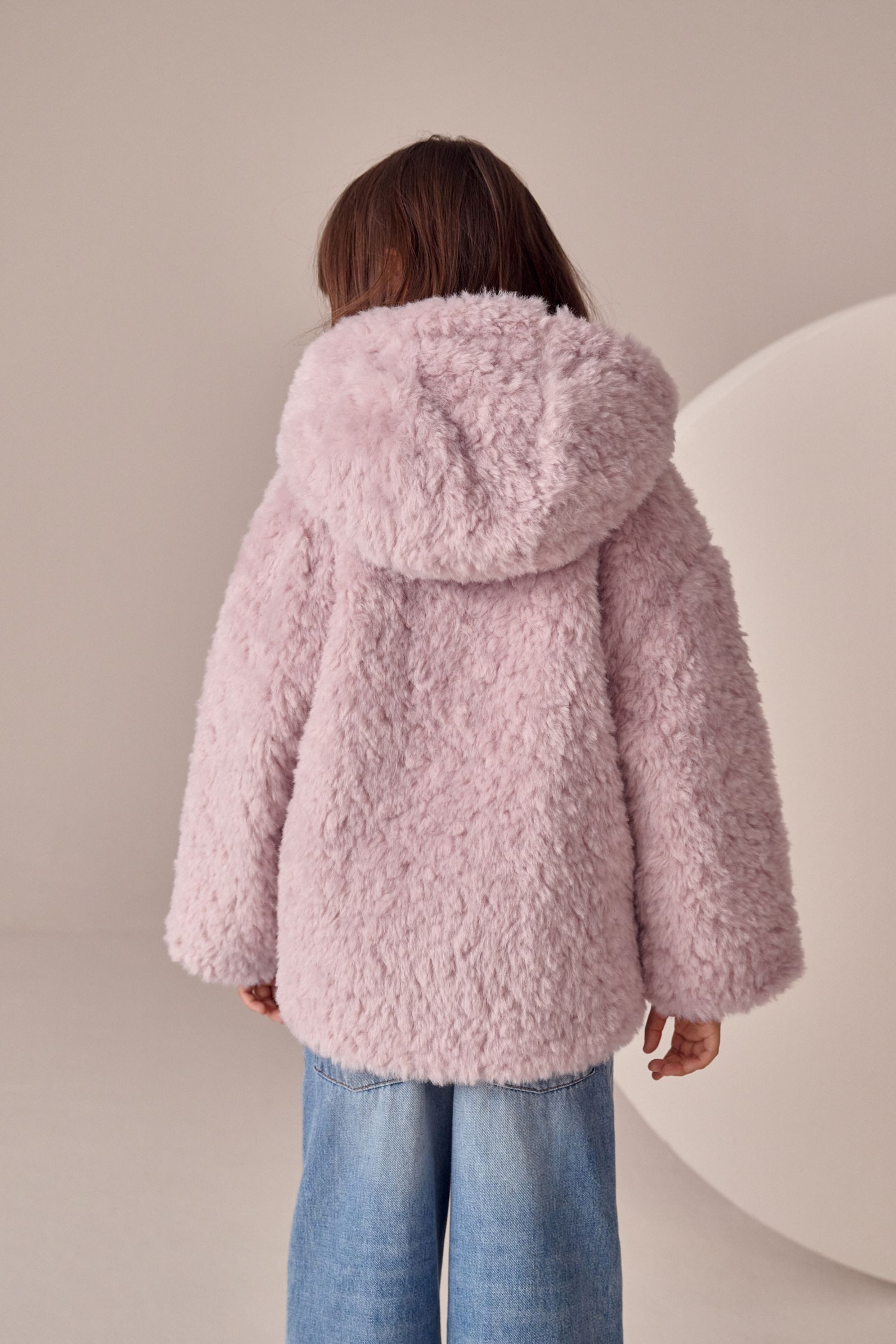 Next Dufflecoat Dufflecoat-Mantel ausTeddyfell (1-tlg)