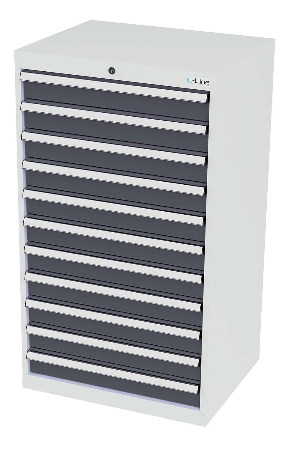 Simplaflex Werkzeugschrank Simplaflex Schubladenschrank, 11 Schubladen, BxTxH 700x575x1220 mm