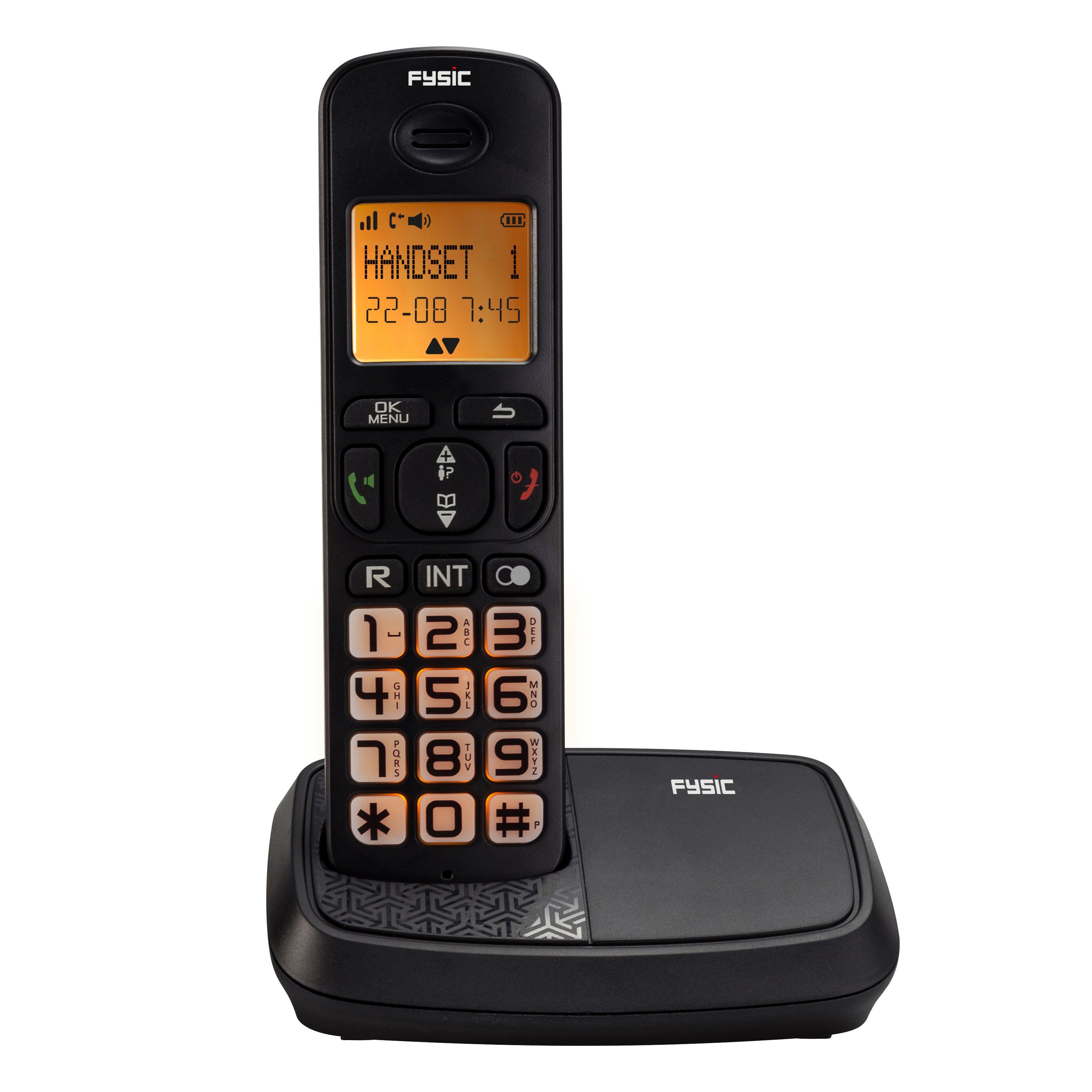 Fysic FX-5500 Seniorentelefon (Mobilteile: 1, schnurloses Senioren-DECT- Telefon)