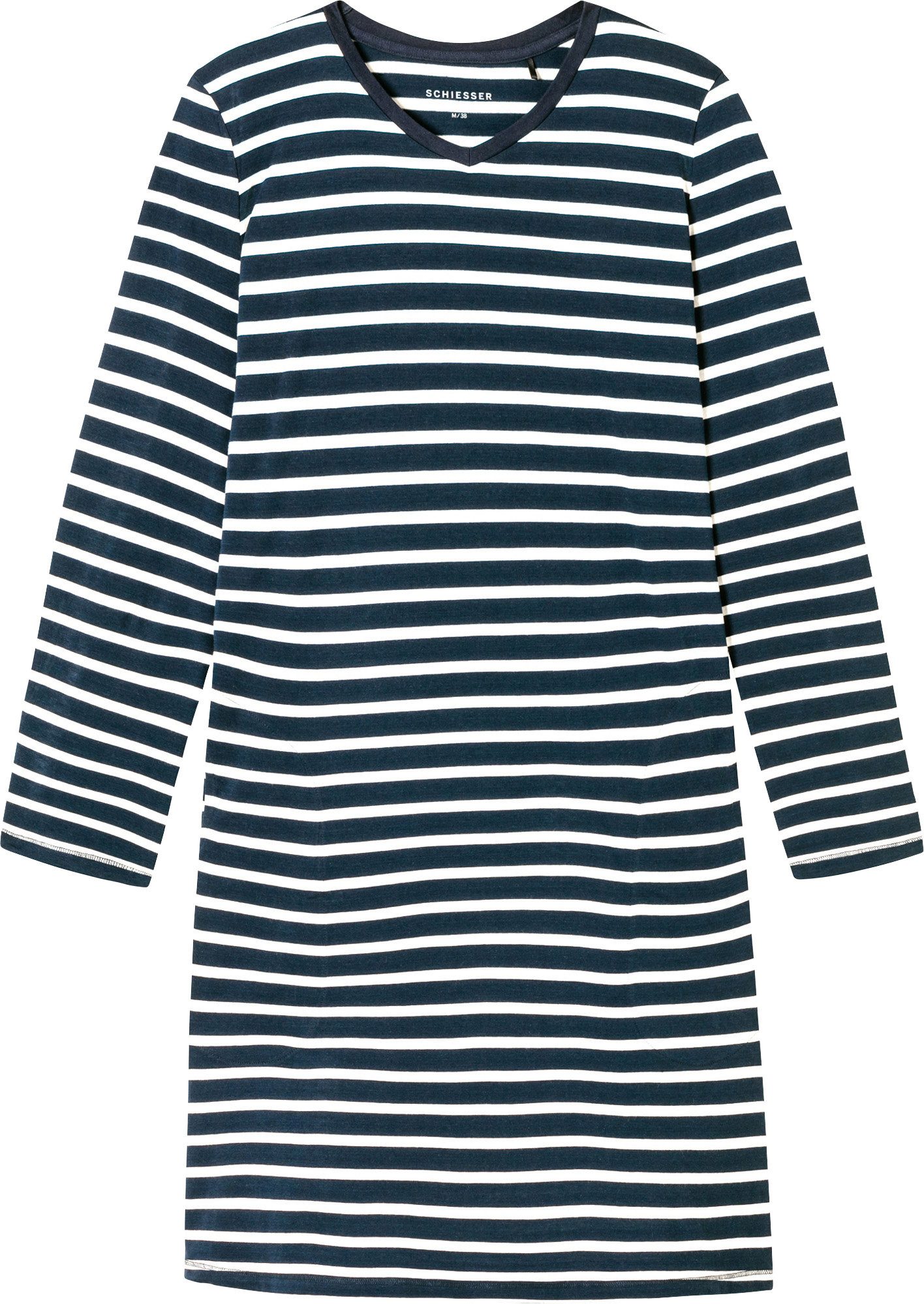 Schiesser Nachthemd Damen-Nachthemd Single-Jersey Streifen günstig online kaufen