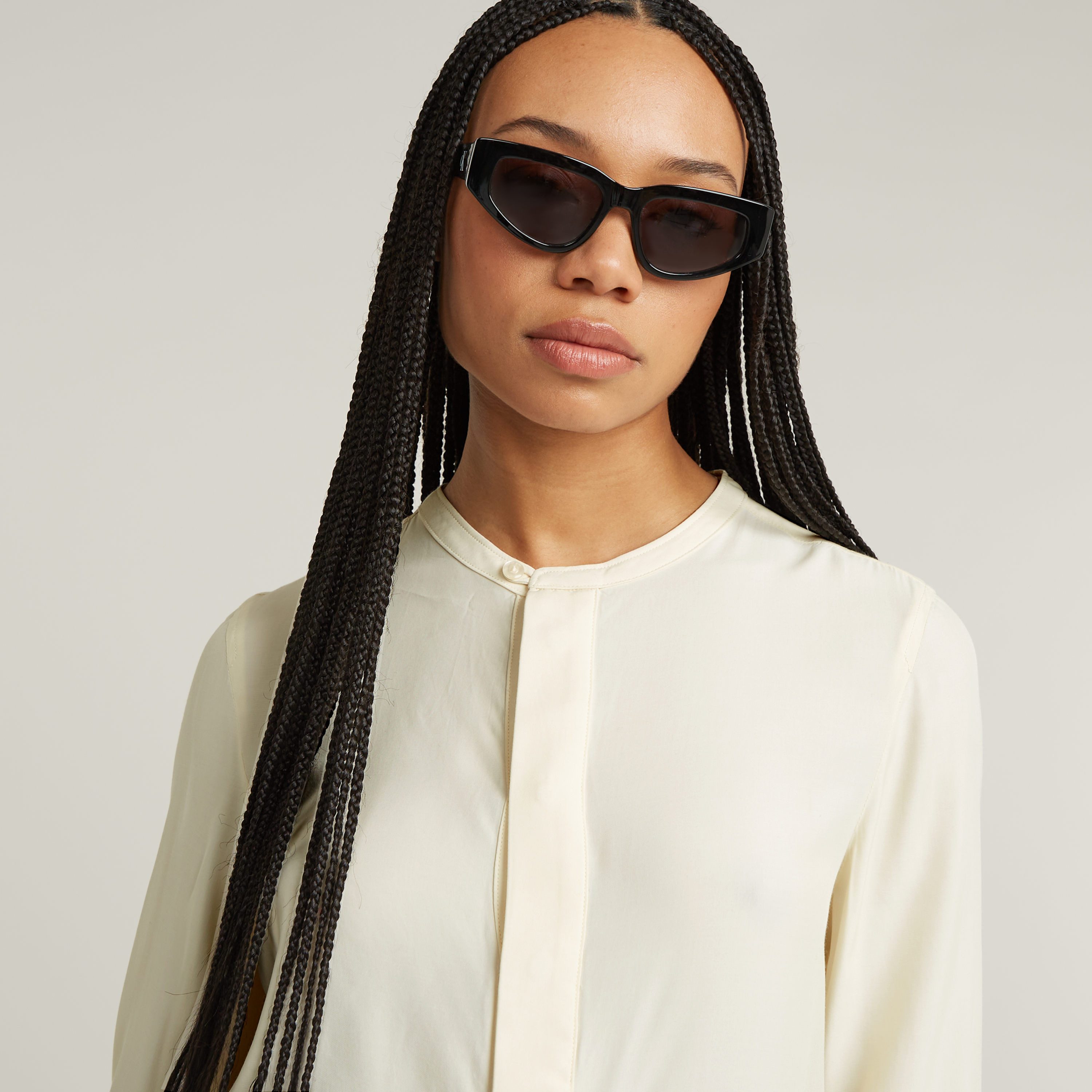 G-STAR Langarmbluse Half Placket Top ls wmn mit verdeckter Knopfleiste