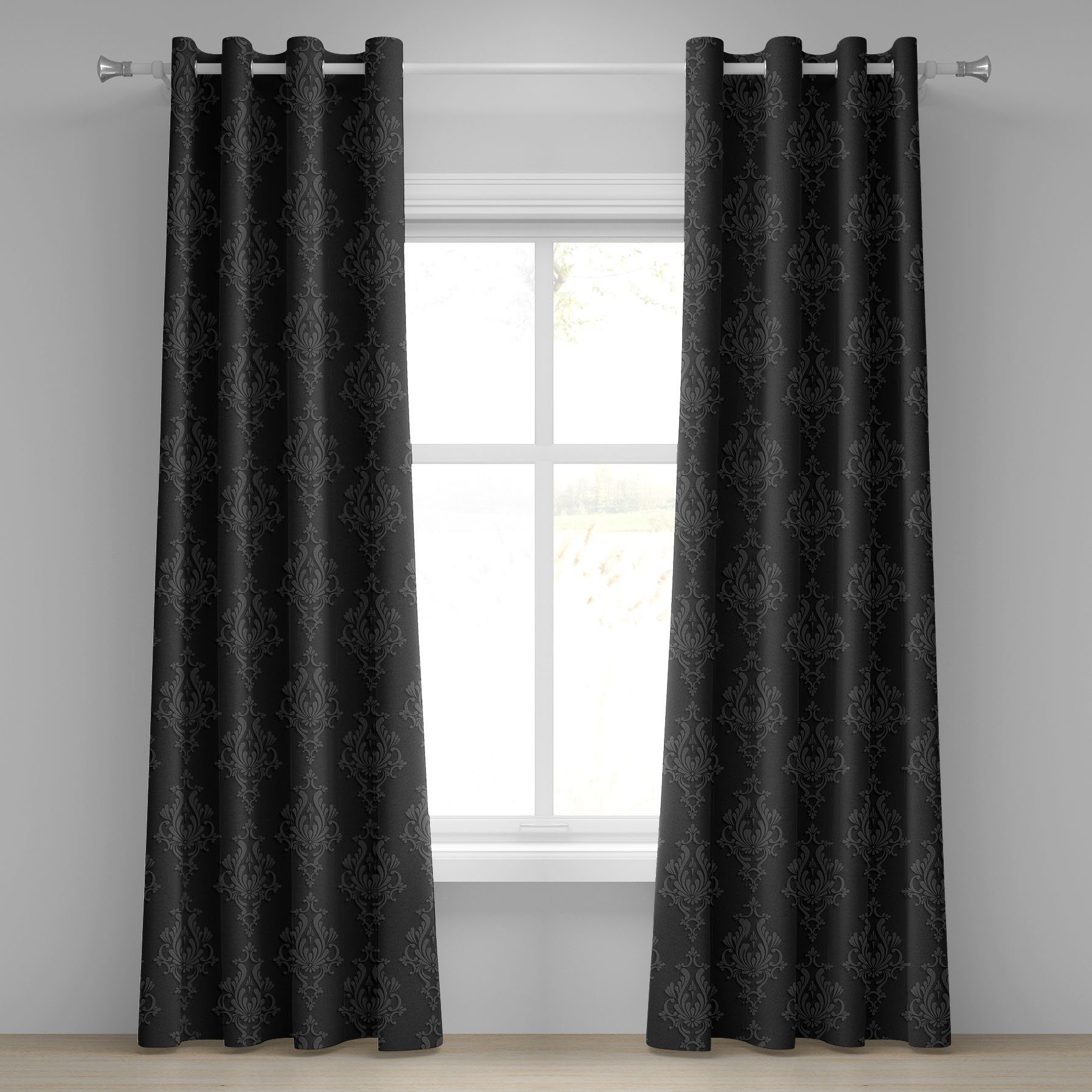 Abakuhaus Gardine Dekorative 2-Panel-Fenstervorhänge für Schlafzimmer günstig online kaufen