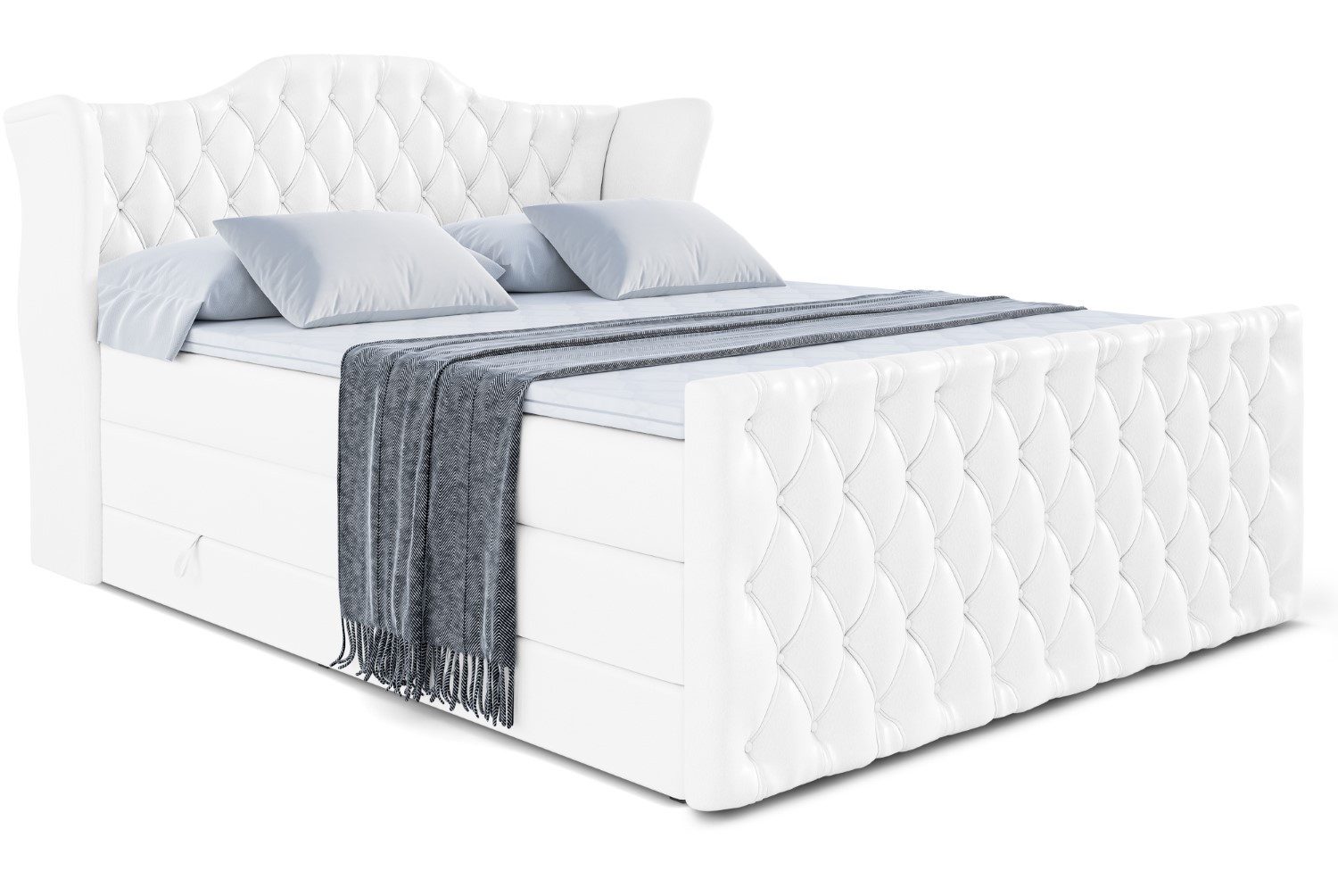 ALTDECOR Boxspringbett VILA-Z KING (Multipocket-Matratze H4, H3 Matratze Bo günstig online kaufen