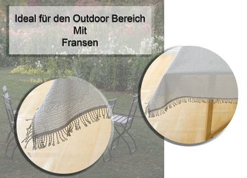 Haus und Deko Tischdecke Tischdecke Gartentischdecke Weichschaum Outdoor PVC rechteckig Terrass (1-tlg)