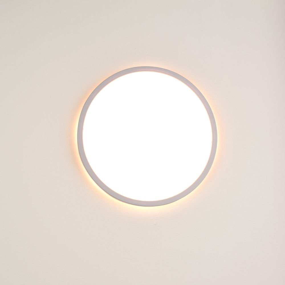 Deckenleuchte Weiß, Warmweiß dimmbar LED Warmweiß 35cm Disk s.luce
