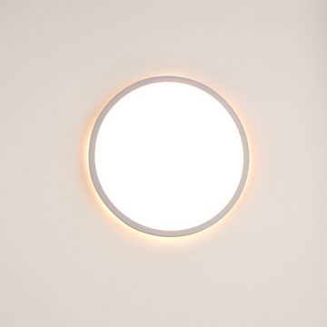 s.luce Deckenleuchte LED Disk 35cm Warmweiß Weiß, Warmweiß