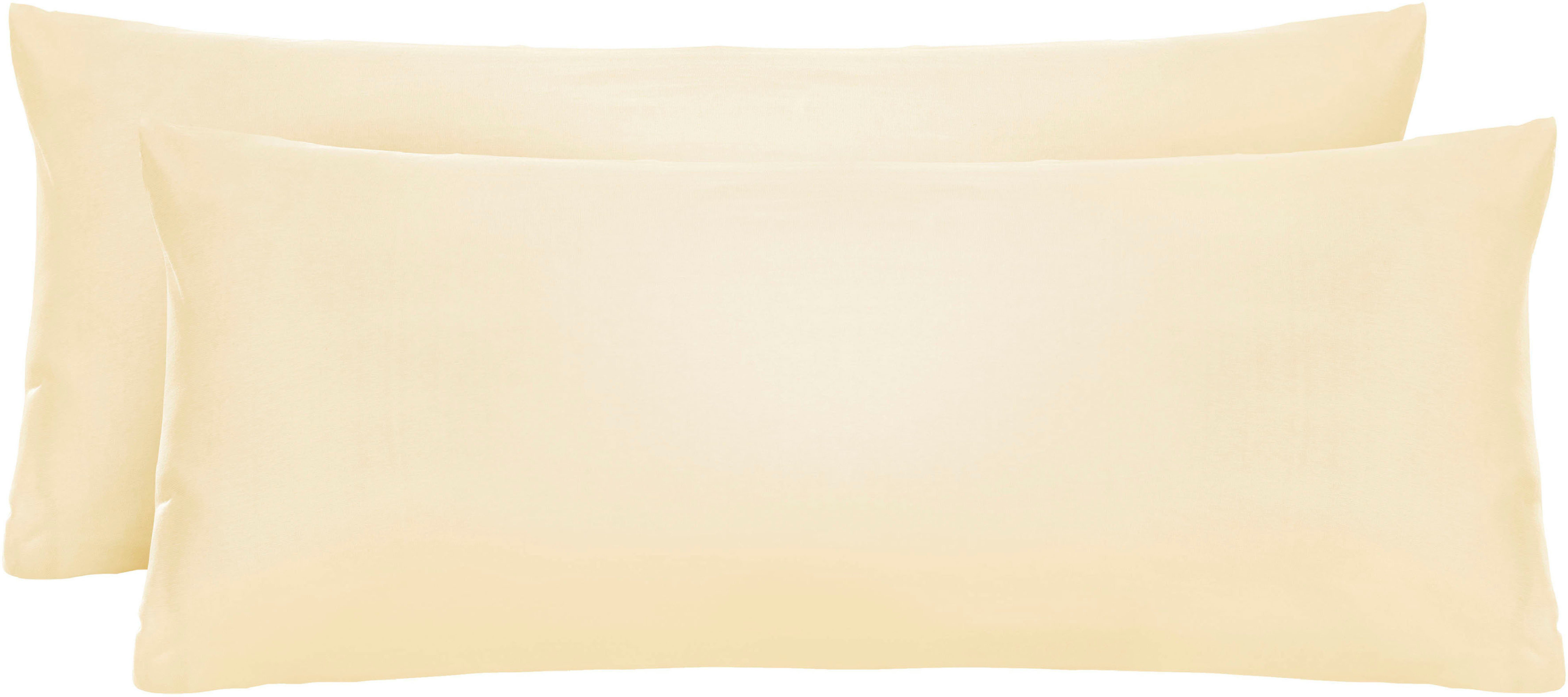 Biberna Kissenbezug Michi Feinjersey mit Reißverschluss, (2 Stück), verschi günstig online kaufen