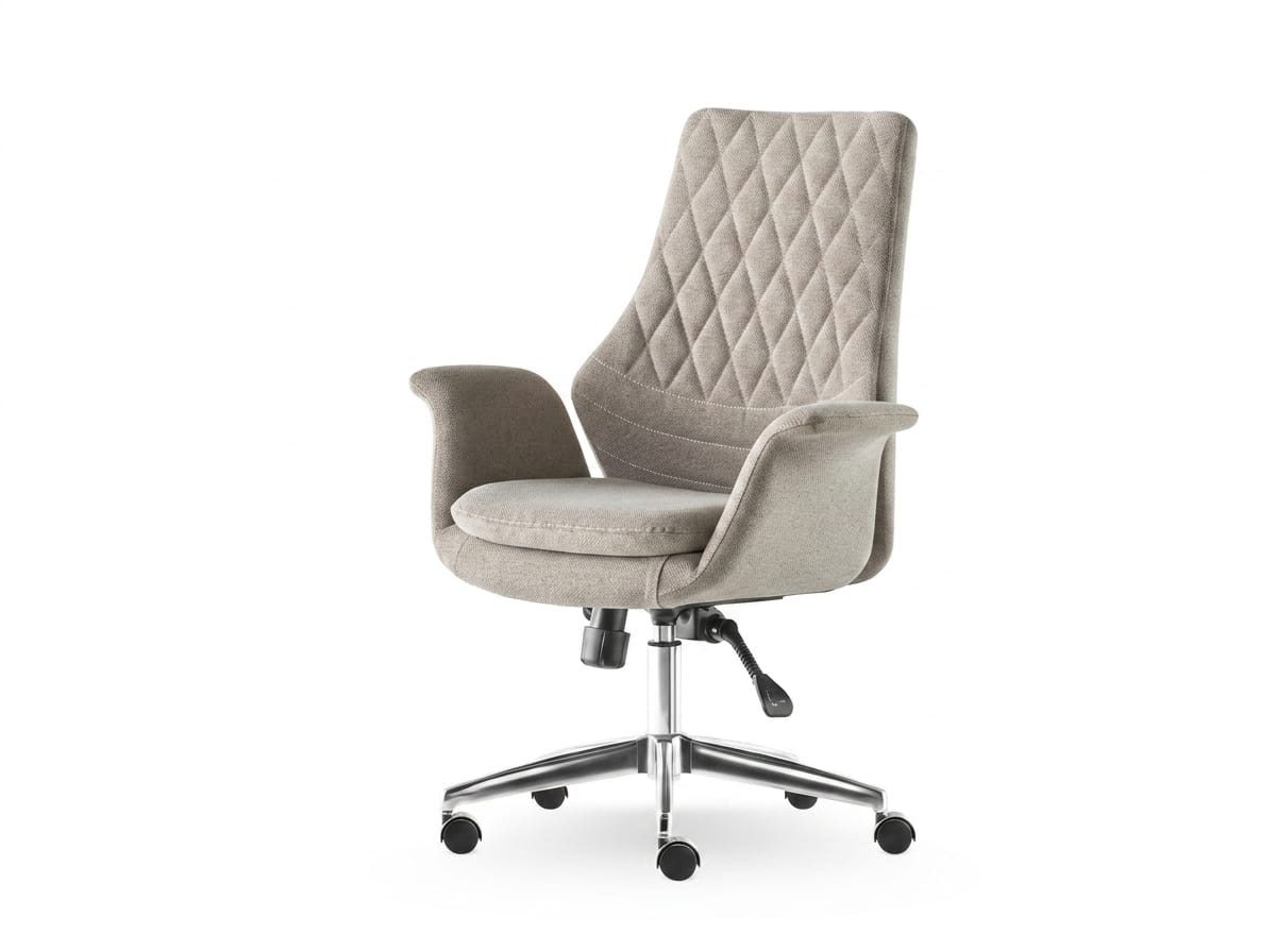 JVmoebel Bürostuhl Managerstuhl Moderner Stil Designer Beige Büromöbel Elegant, Made in Europa
