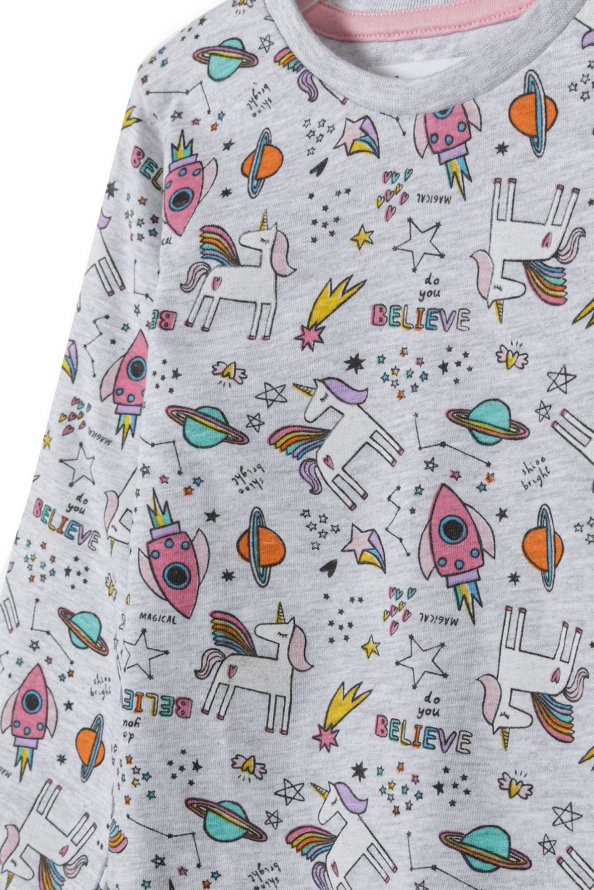 Grau MINOTI mit (12m-8y) Pyjama Allover-Print