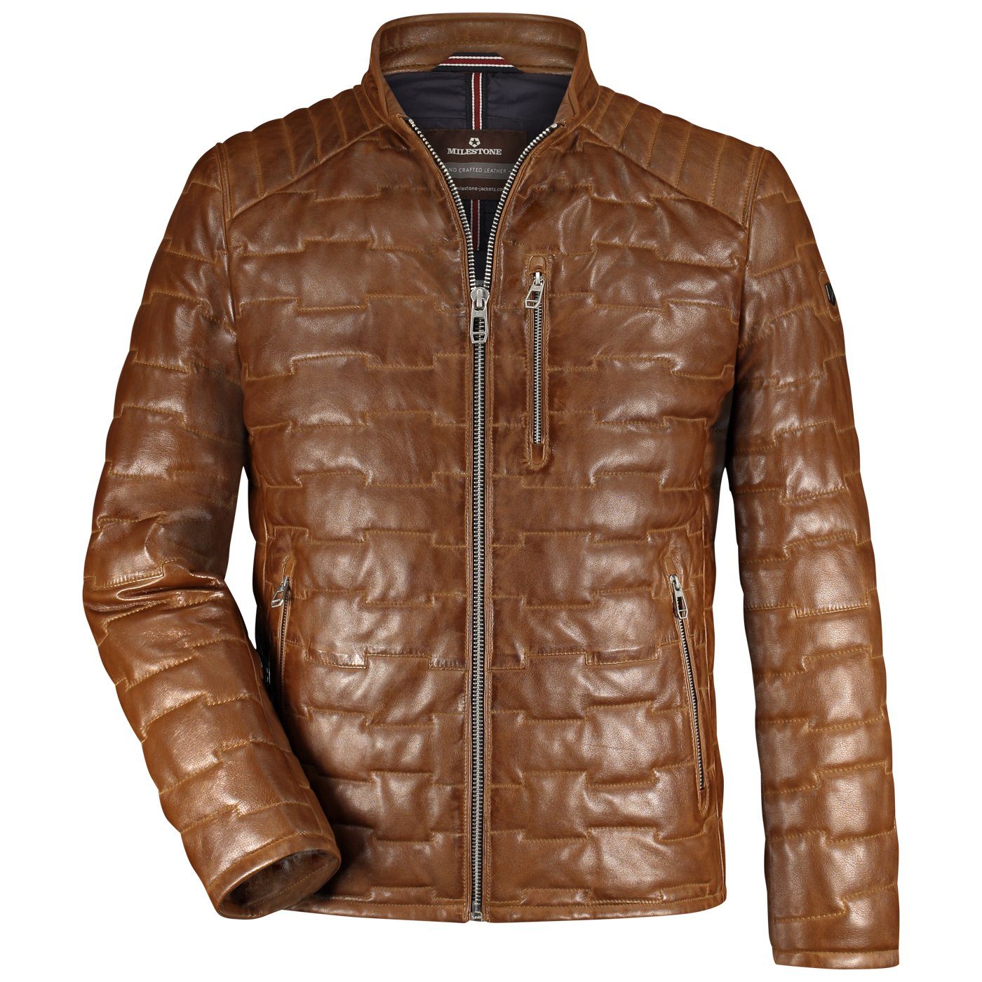 Milestone Lederjacke Alessio Steppjacke aus Lammleder günstig online kaufen