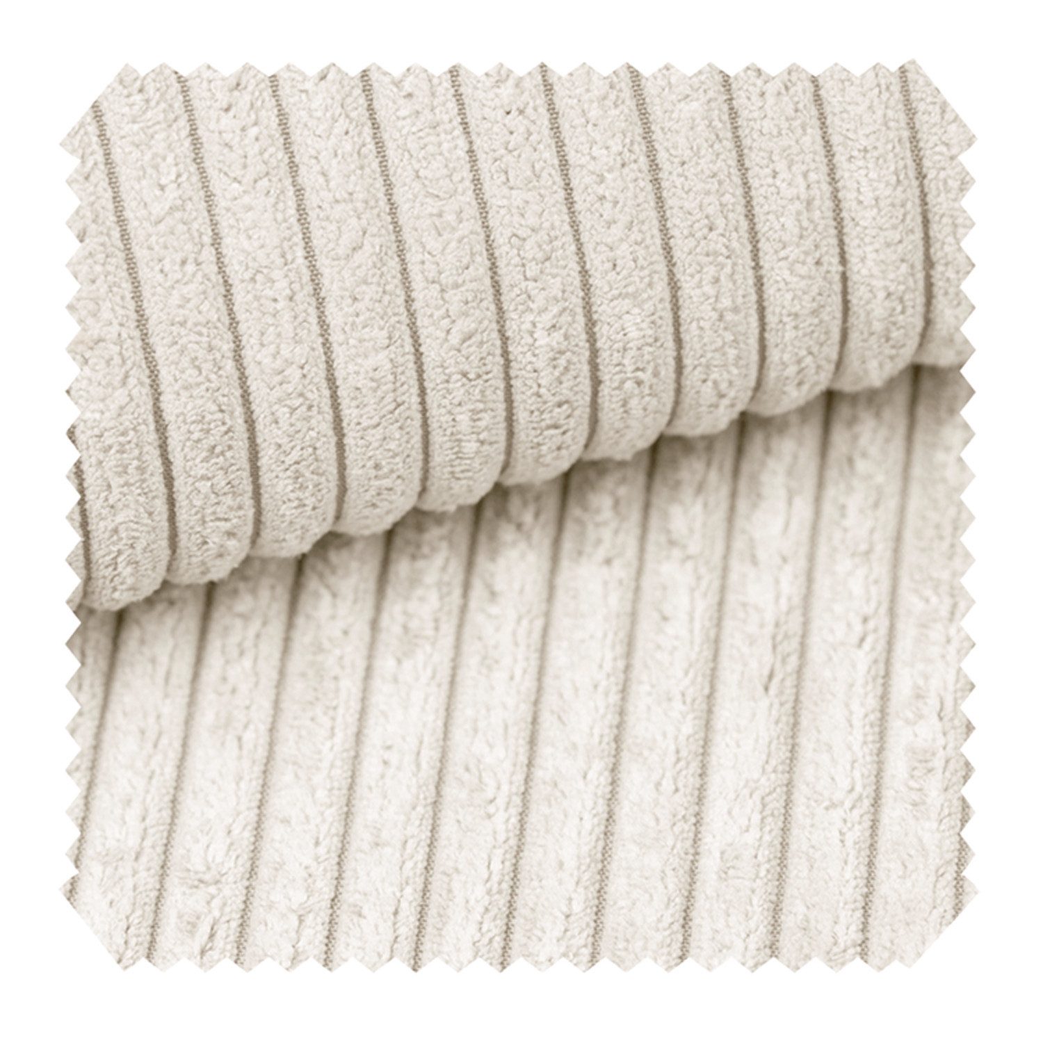 novely® Stoff PORTO - Polsterstoff in Breitcord-Optik - Ultraweicher Möbelstoff, Samtige Haptik, Reißfest, Fusselfrei, Robust, Meterware, 1lfm