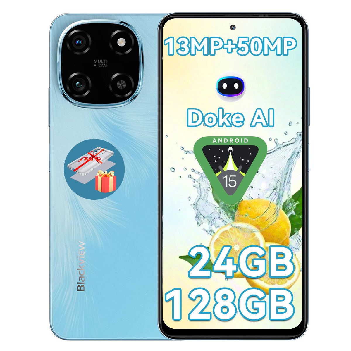 Color 6 6.67" Super PD 50MP, MTK G81, AI Ohne Vertrag Smartphone