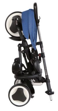 Volare Dreirad QPlay Dreirad Rito 3 in 1 - in verschiedenen Farben - Deluxe, 85% zusammengebaut, bis 25kg, Blau oder Pink, EVA Reifen,10-36 Monate