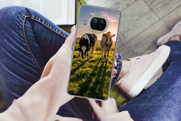 MuchoWow Handyhülle Kühe - Sonne - Gras - Tiere - Bauernhof, Phone Case, Handyhülle Xiaomi Mi 10T Lite, Silikon, Schutzhülle