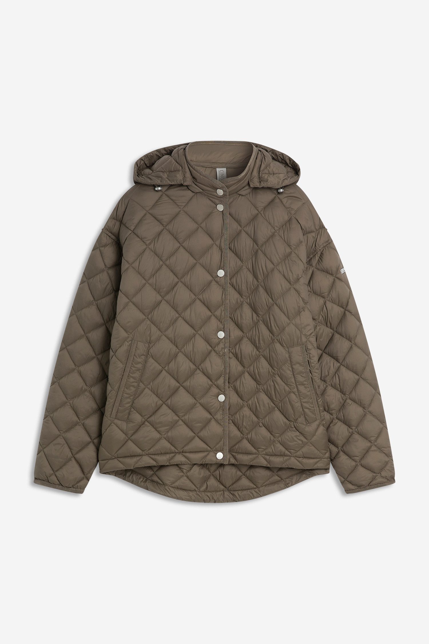 Cinque Steppjacke CIPHIL mit abnehmbarer Kapuze, Oversize Fit, leicht wärmend