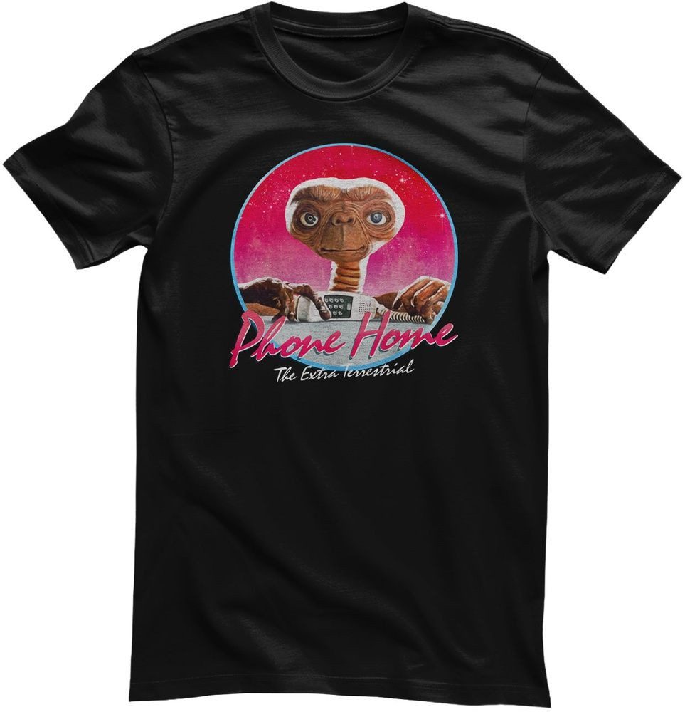 E.T. T-Shirt E.T. Phone Home Retro Circle T-Shirt