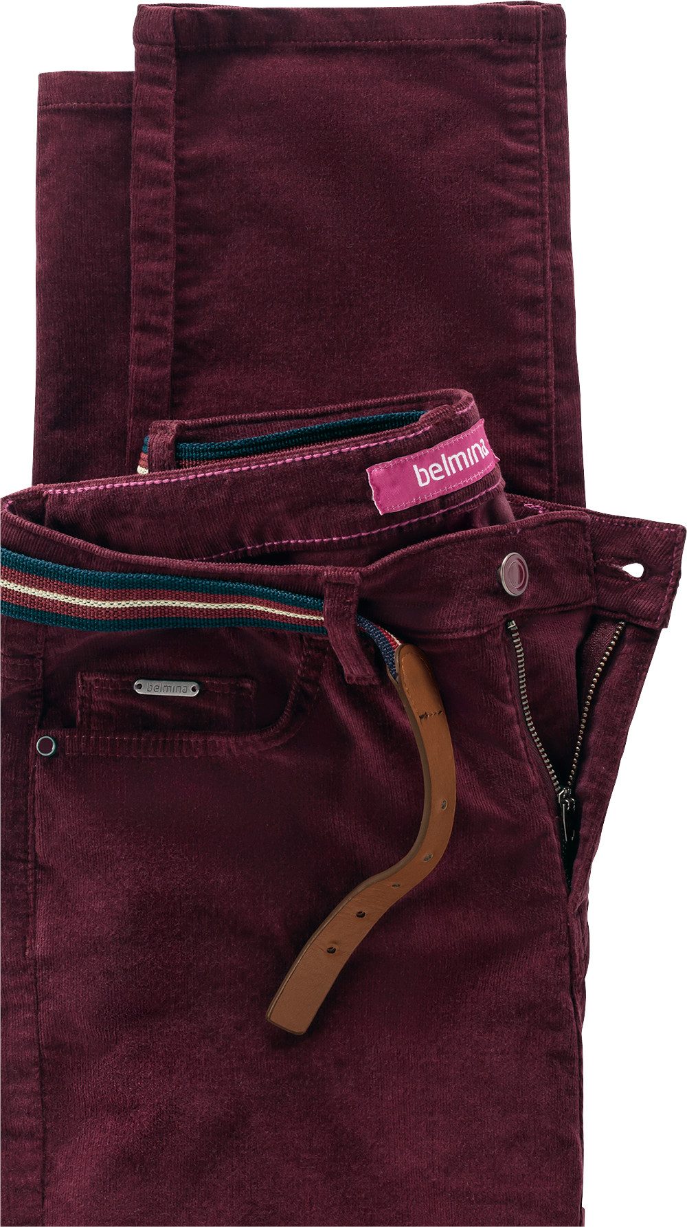 belmina Cordhose Elastisches Feincordgewebe