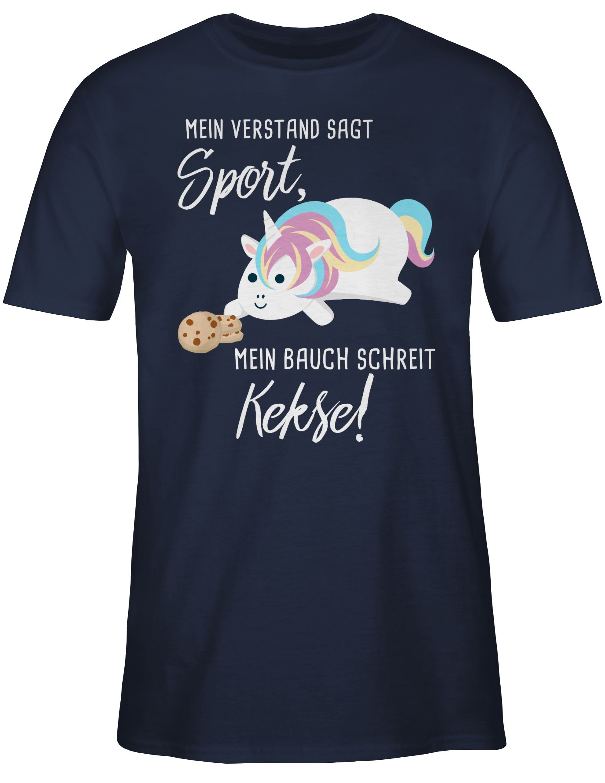 Shirtracer T-Shirt Mein Bauch schreit Kekse! günstig online kaufen