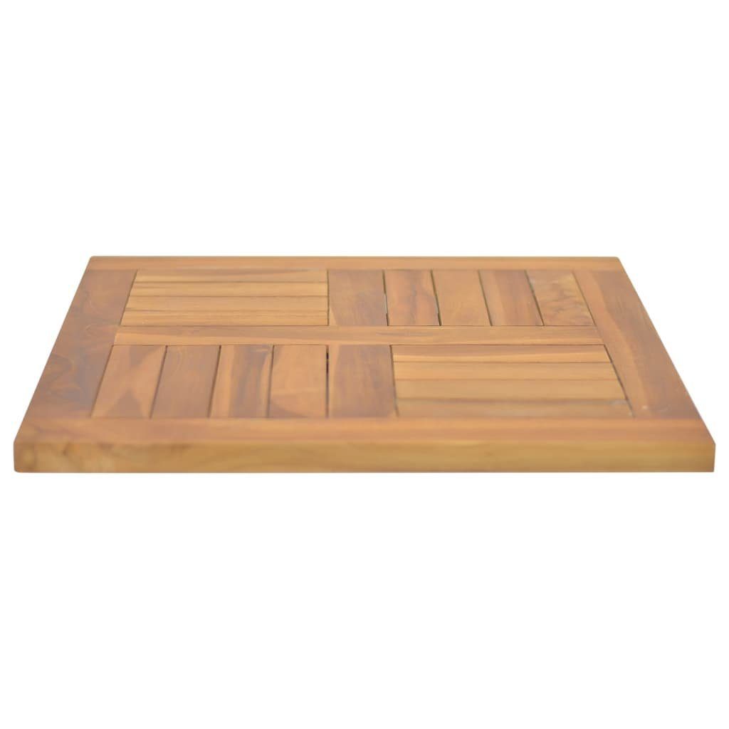 furnicato Tischplatte Teak cm 50x50x2,5 Quadratisch St) (1 Massivholz