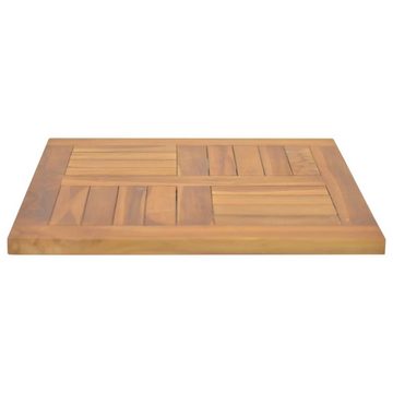 furnicato Tischplatte Quadratisch 50x50x2,5 cm Massivholz Teak (1 St)