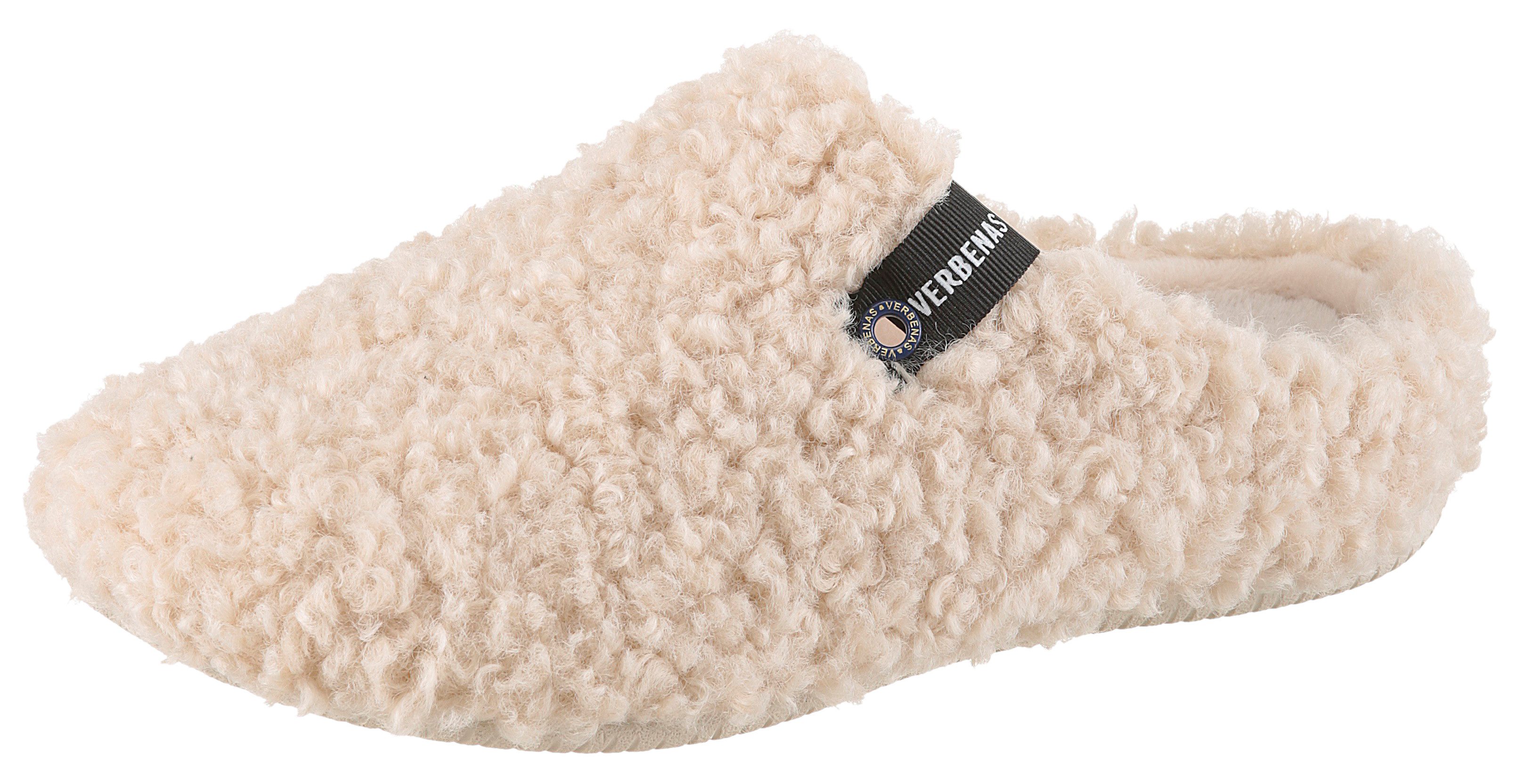VERBENAS Pantoffel, Hausschuh, Homeslipper, Clog in kuscheliger Optik