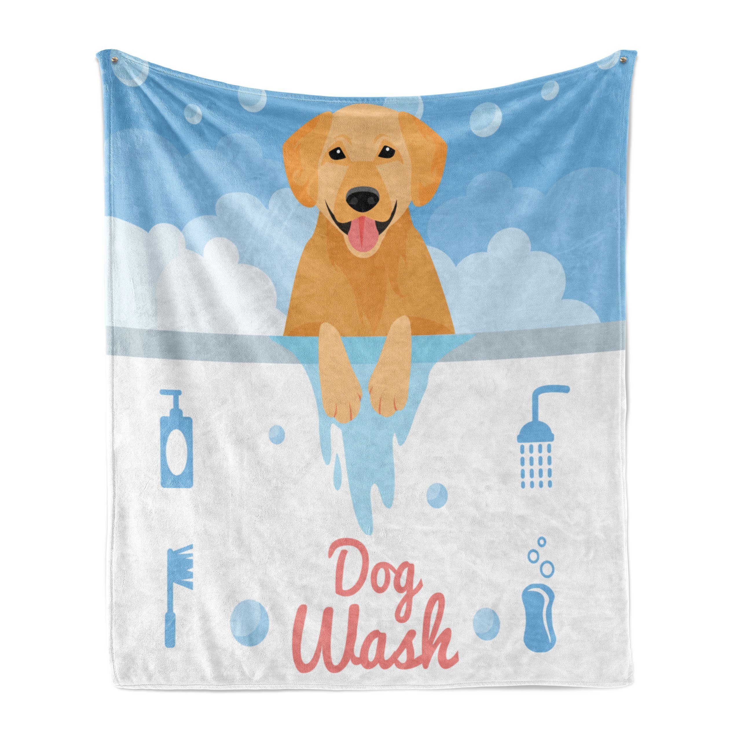 Wohndecke Gemütlicher Dog Golden Abakuhaus, Retriever Außenbereich, Bath den Wash für und Plüsch Innen