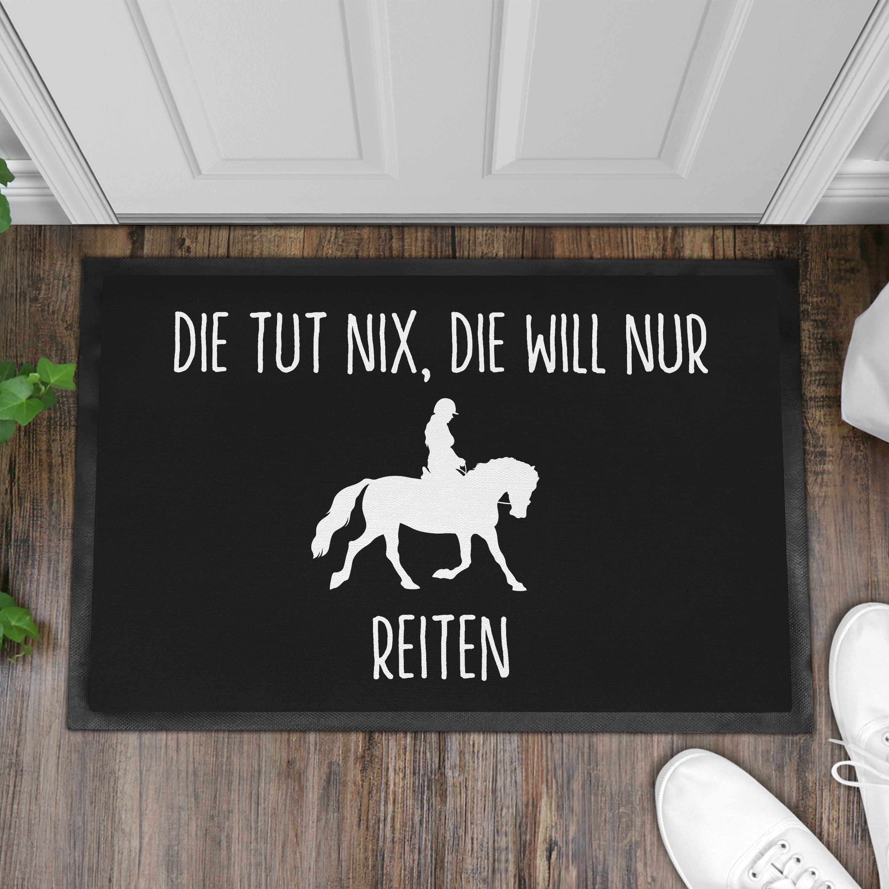Nix Will Reiten Trendation Die Die Fußmatte Fußmatte Reit, Geschenk Tut Reiterin Nur Pferde