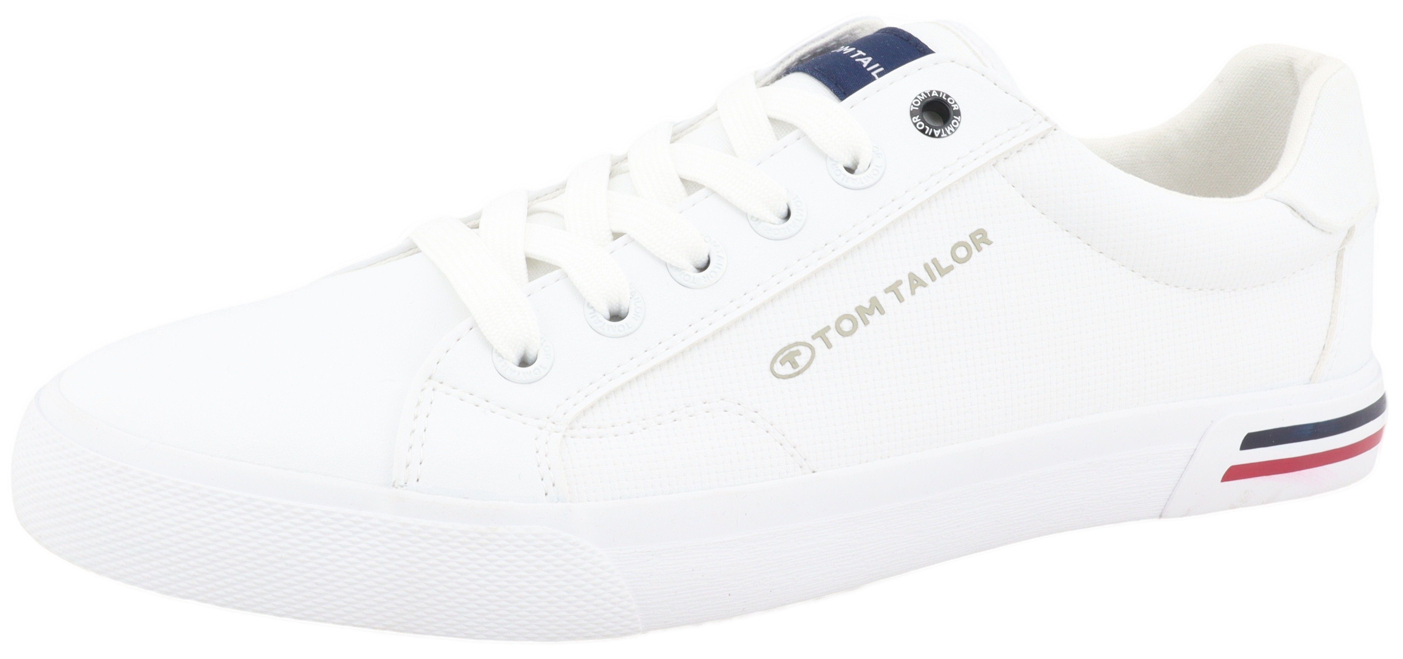 TOM TAILOR Sneaker mit gepolstertem Schaftrand, Freizeitschuh, Halbschuh, Schnürschuh