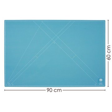 OfficeTree Schneideunterlage OfficeTree® Schneidematte blau - 90x60 cm (A1), 90 x 60 cm selbstheilend