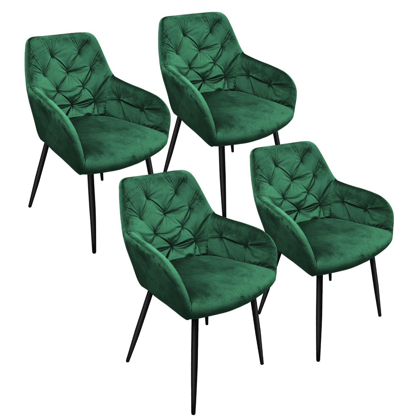 HOMELUX Esszimmerstuhl Polsterstühle 2/4 Stuhlset Moderner günstig online kaufen