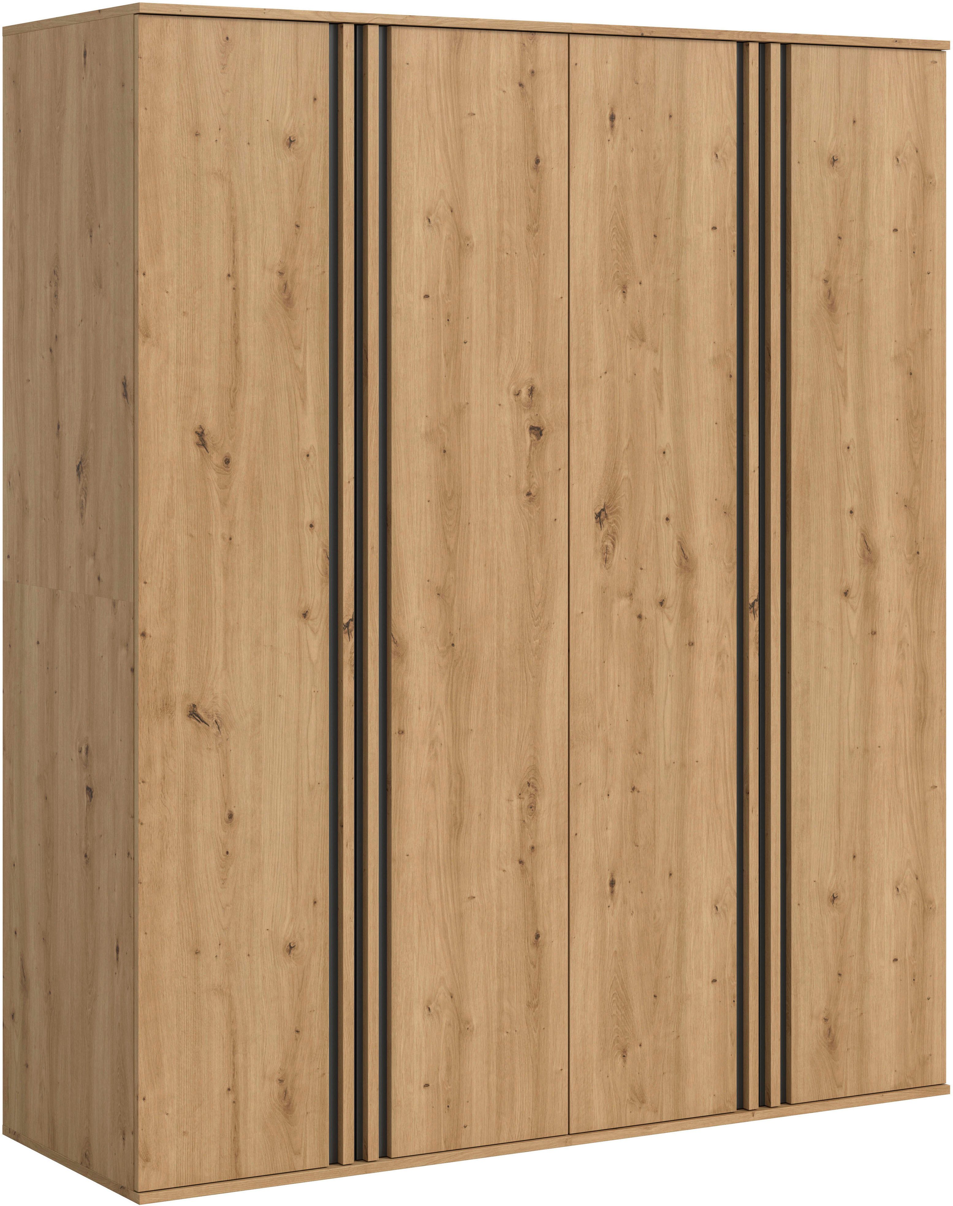 Home affaire Schrank-Set ALVA, in den Breiten 160 & 240 cm, Paneeloptik, Schlafzimmerschrank, (wähle den beste Schrank Kombination, individuell platzierbar), Kleiderschrank Kombination, bestehend aus: 2 Schränken á 80 cm Breite