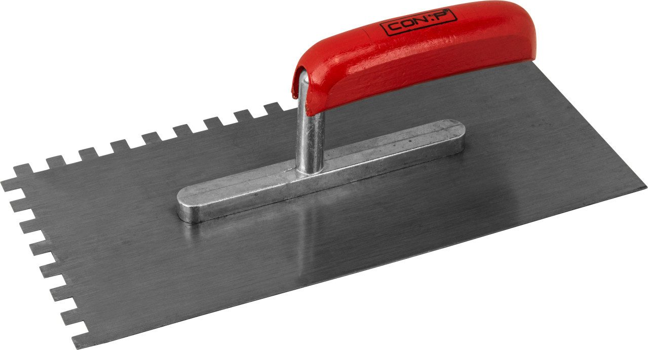 Glättekelle Zahnglättekelle 280 x 130 mm, Zahnung 8 x 8 mm