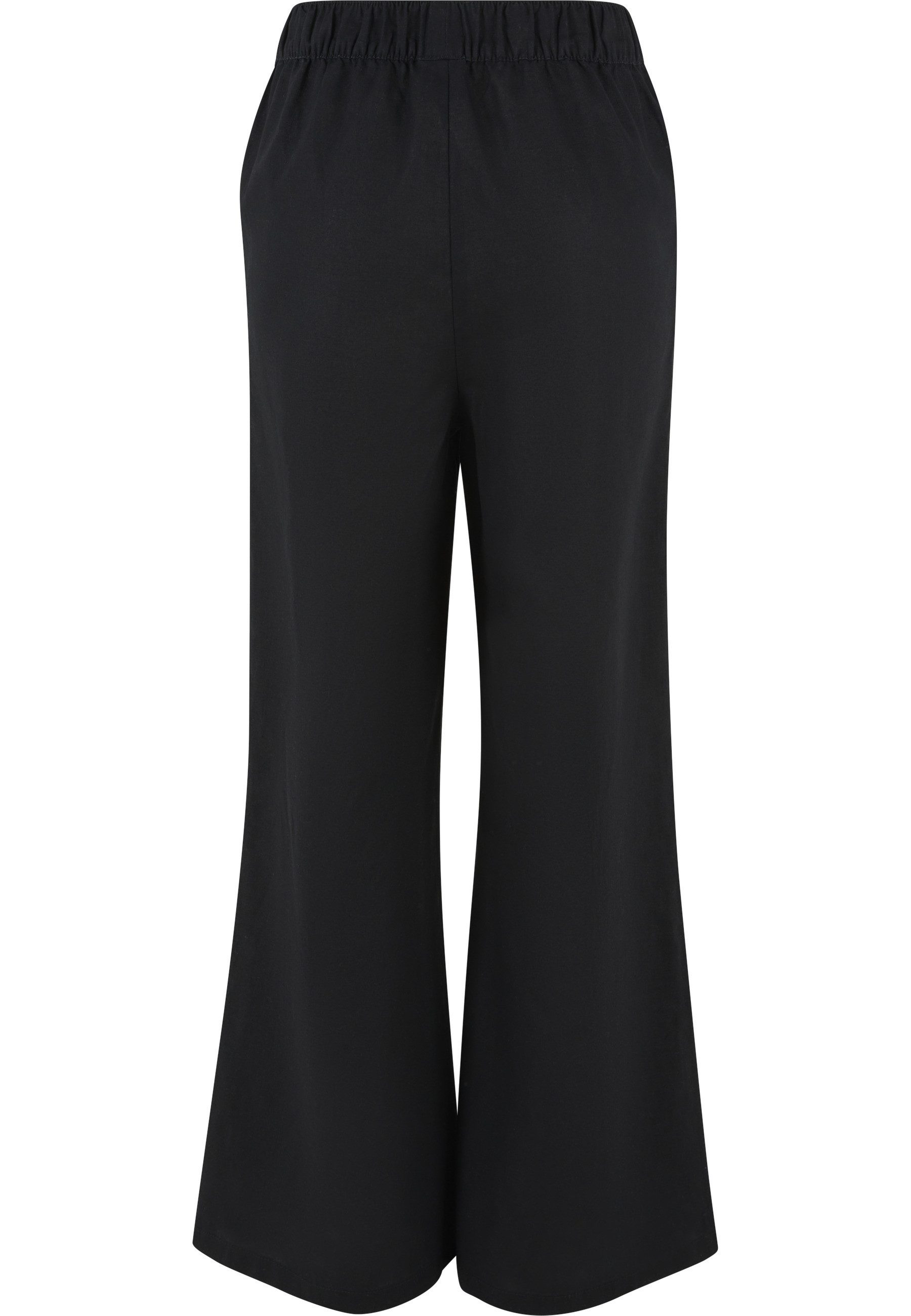 URBAN CLASSICS Stoffhose Urban Classics Damen Ladies Linen Mixed Wide Pants (1-tlg)