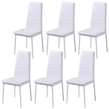 DOTMALL Sitzgruppe Essgruppe (7-tlg), Stabile und leicht, Tisch mit 6 Stühlen