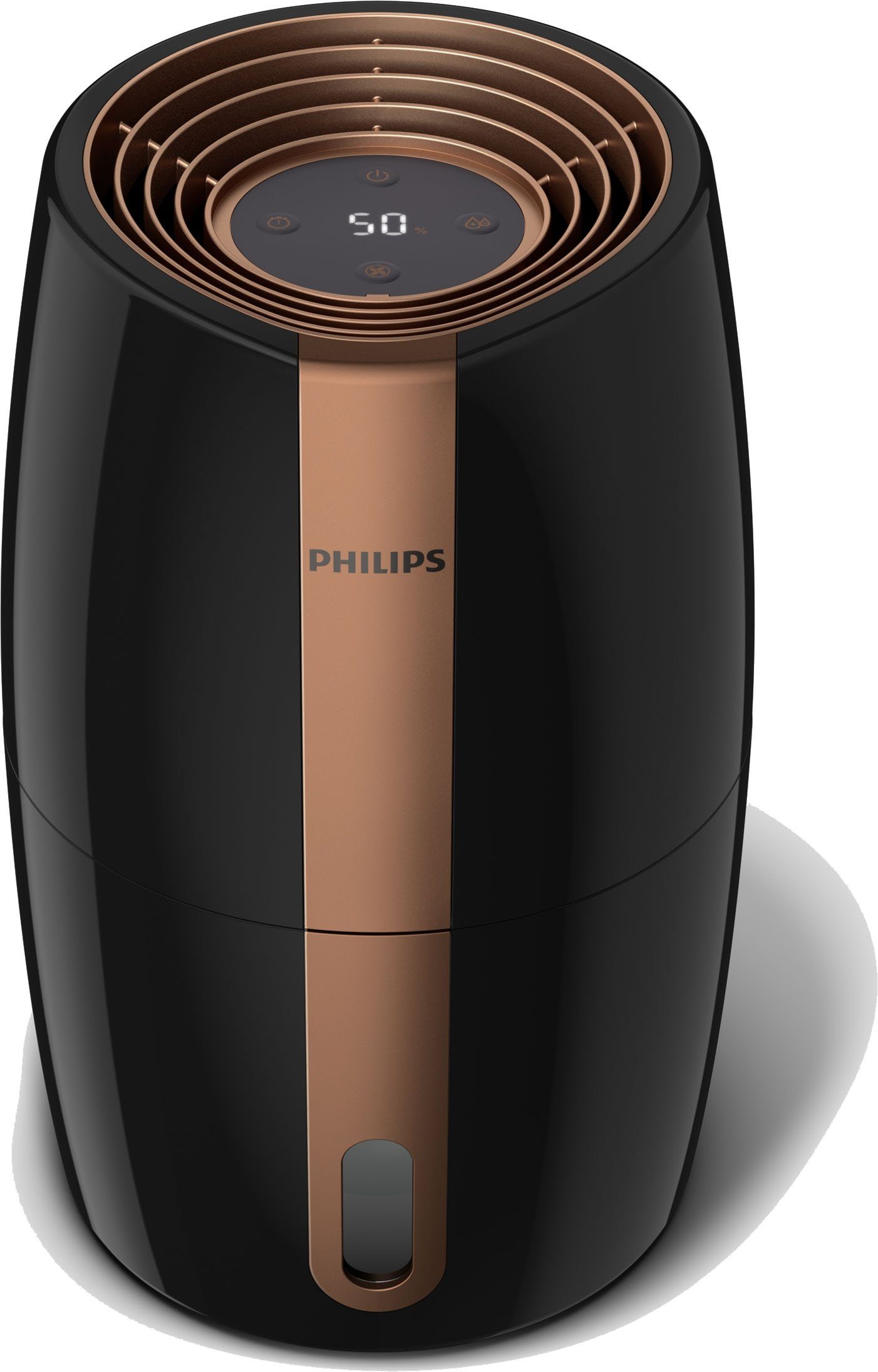 Philips Luftbefeuchter HU2718/10 2000 Serie, 2 l Wassertank, für 32 m²  Räume, mit NanoCloud-Technologie