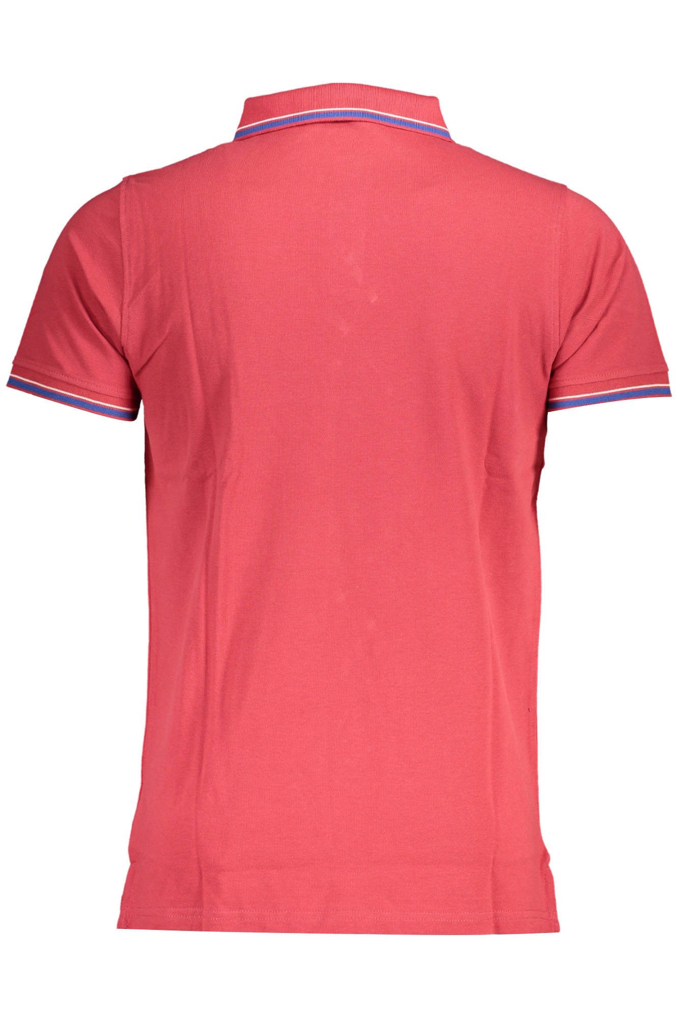 NORWAY 1963 Poloshirt Herren Kurzarm-Poloshirt Rot mit Kontrastdetails